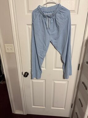 Source Unknown Light Blue Drawstring Harem Pants